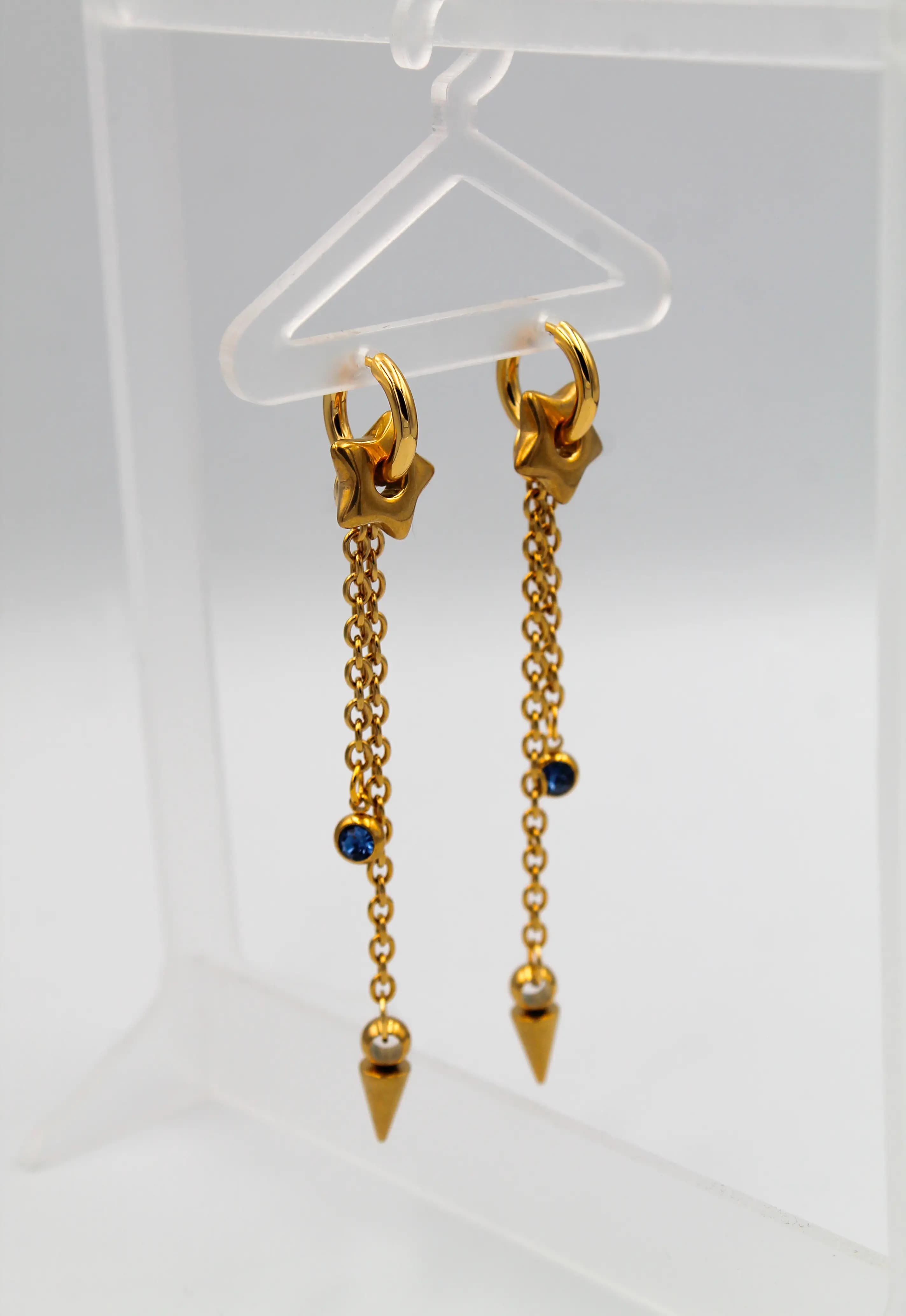 Golden Star Earrings — 2