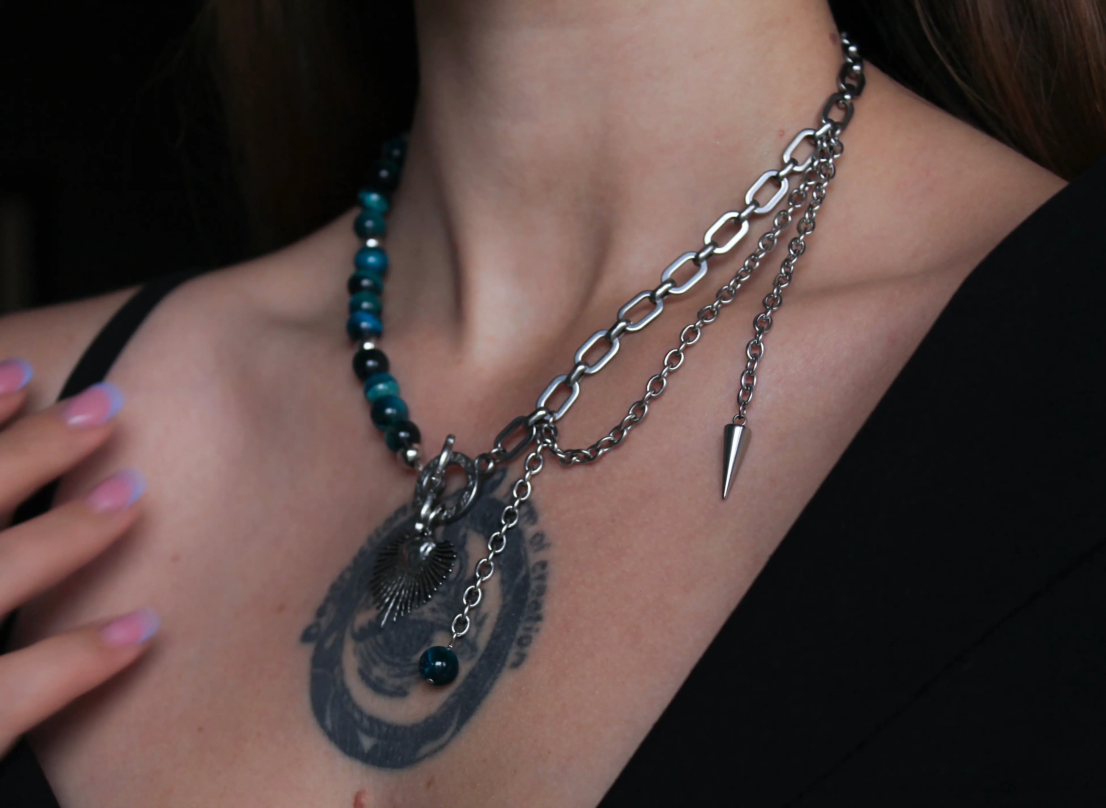 Blue Armour Necklace — 2