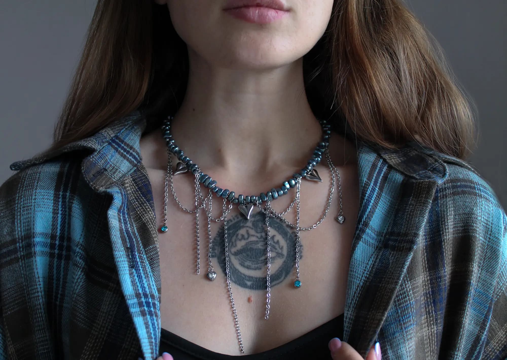 Electric Hearts Necklace — 2