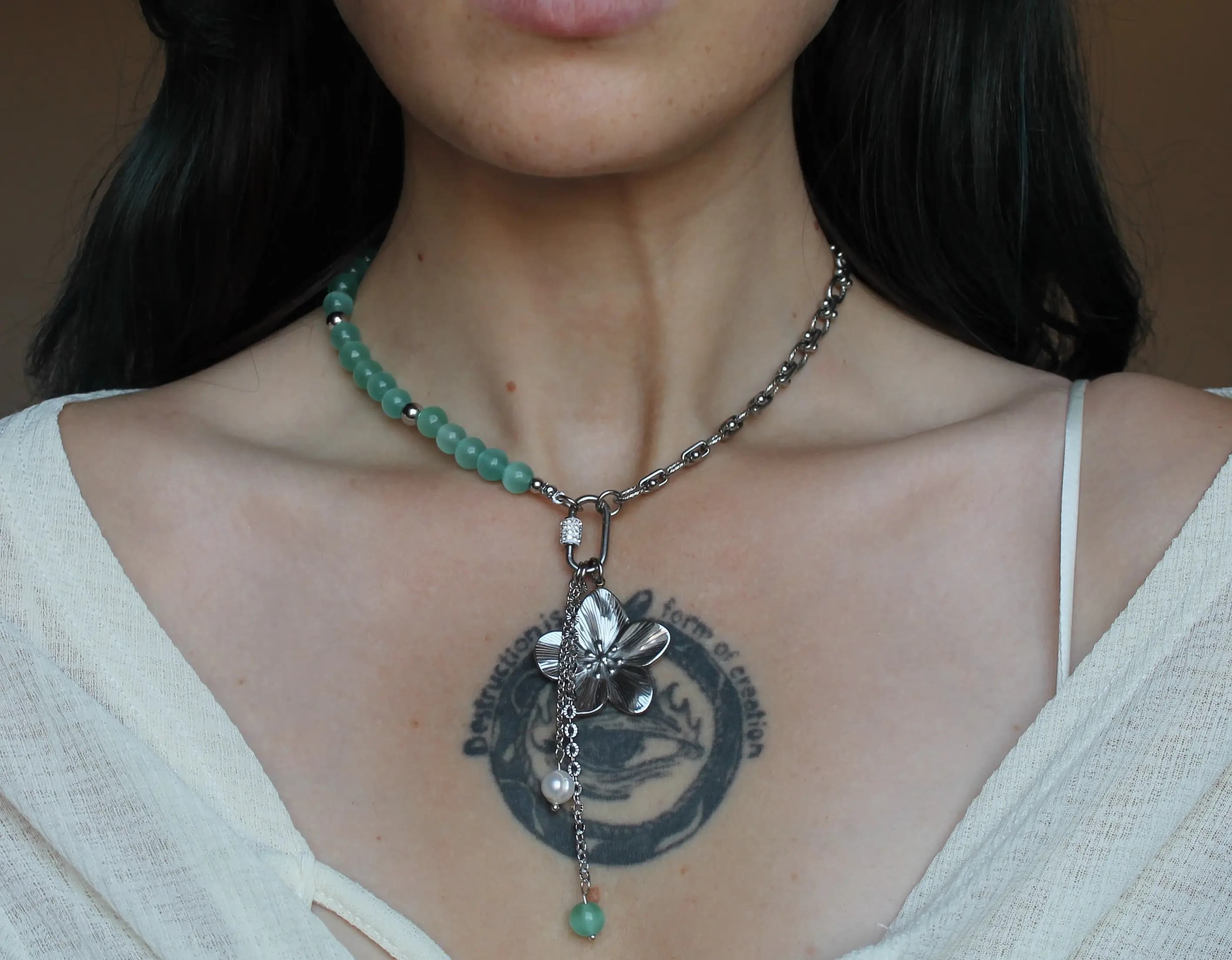 Mermaid Flower Necklace — 2