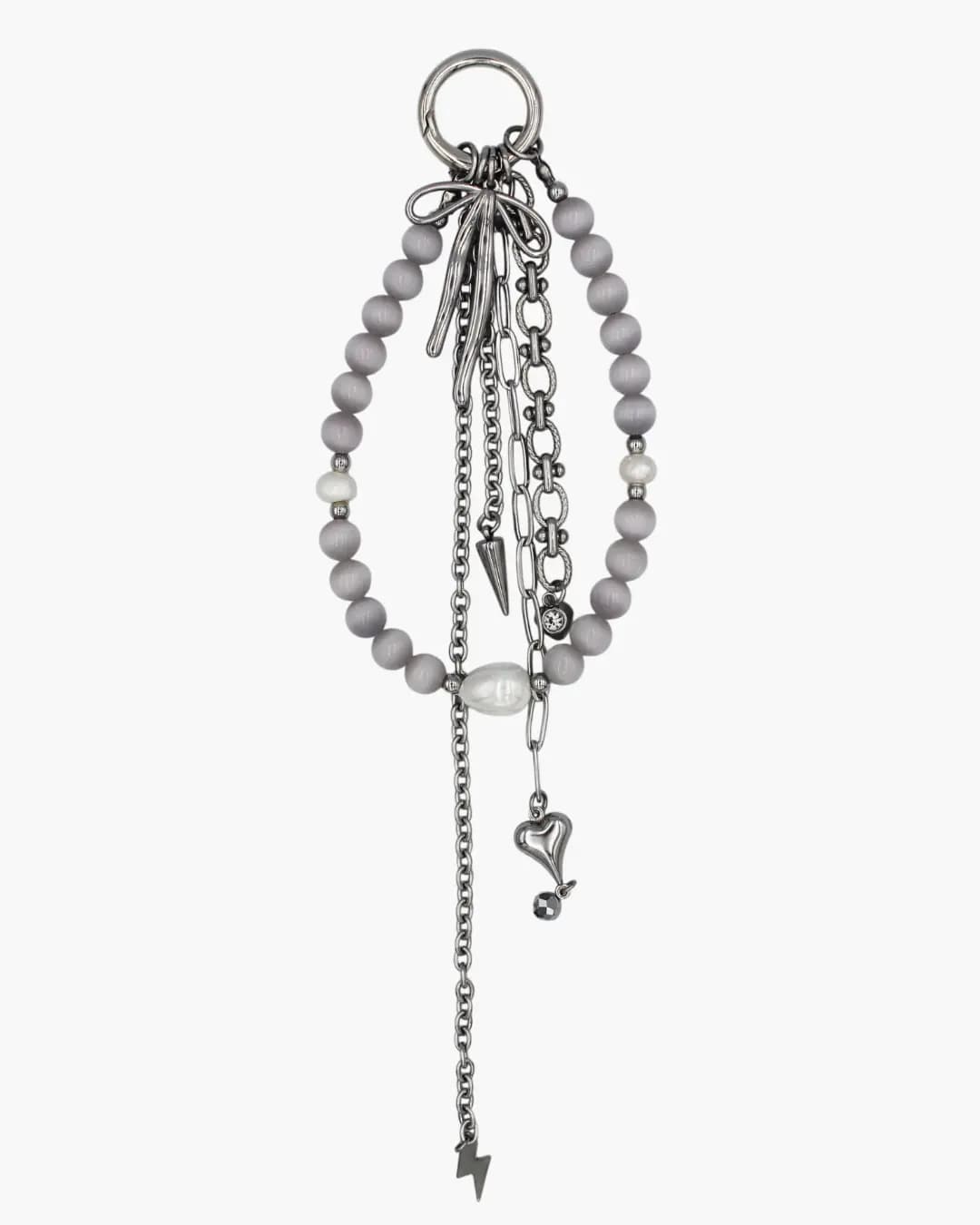 Stormy Pearl Bag Charm