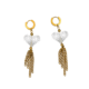 CLEAR HEART EARRINGS